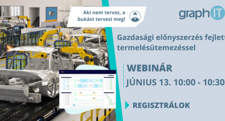 Webinár: Gazdasági előnyszerzés fejlett termelésütemezéssel